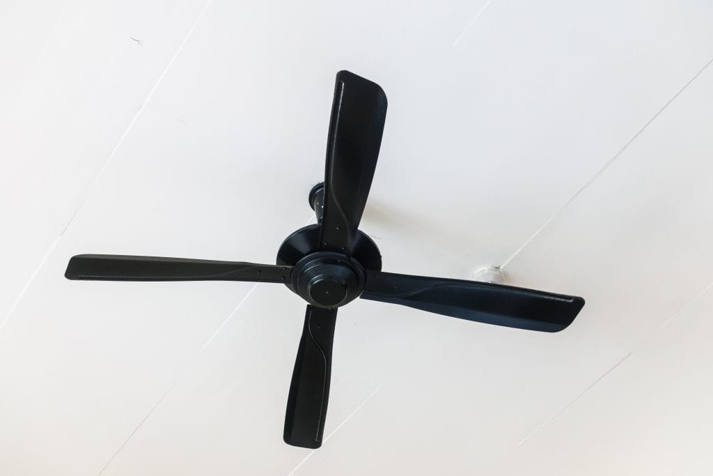ventilateur de plafond noir parfait